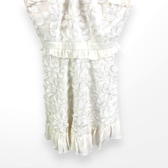 JAY GODFREY White Floral Lined Halter Sun Dress - Picture 8 of 11